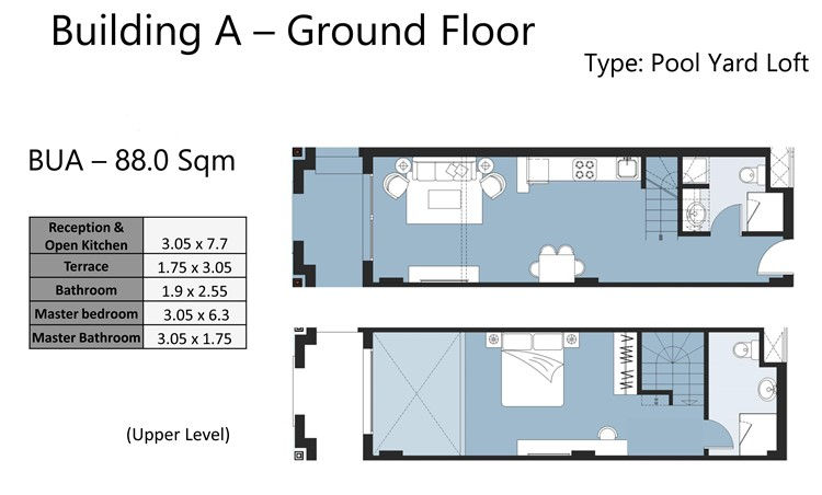 1BR Loft with Pool view For Sale- Edelma - 5