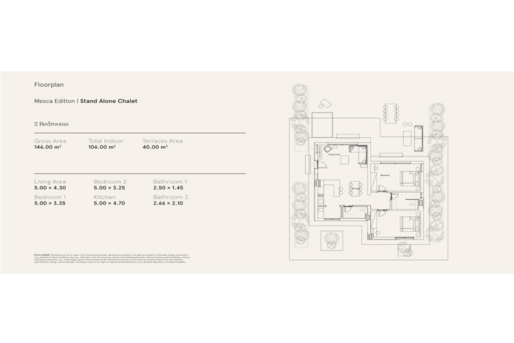 2 BR Chalet with sea view in Mesca 4 - 4
